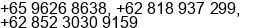 Phone number of Mr. Lai Kiew Kong (Singapore) & Tn. Candra (Indonesia) at Surabaya